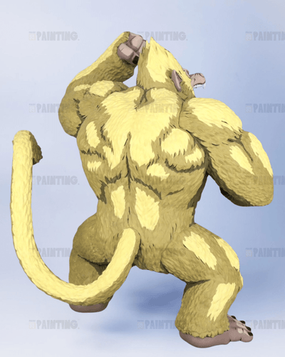 DBZ Golden Great Ape Goku Figure Repaint