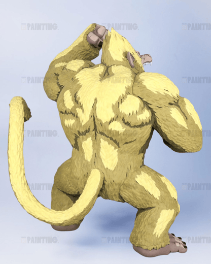 DBZ Golden Great Ape Goku Figure Repaint