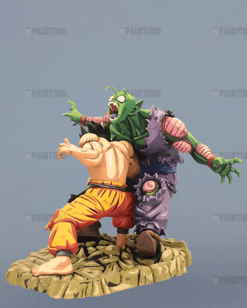 15CM Dragon Ball Son Goku vs Piccolo Figure Anime Repaint