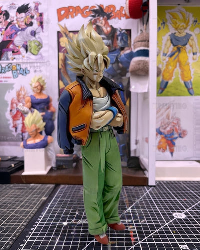 2D Anime Colour Dragon Ball Casual Son Goku Figure Repaint