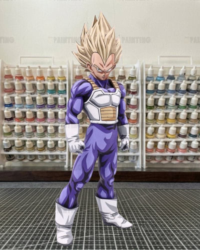 Manga Colour Dragon Ball 2D Painted Vegeta SSJ2 Figure