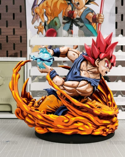 2D Painted Kamehameha Son Goku Burstant Figure