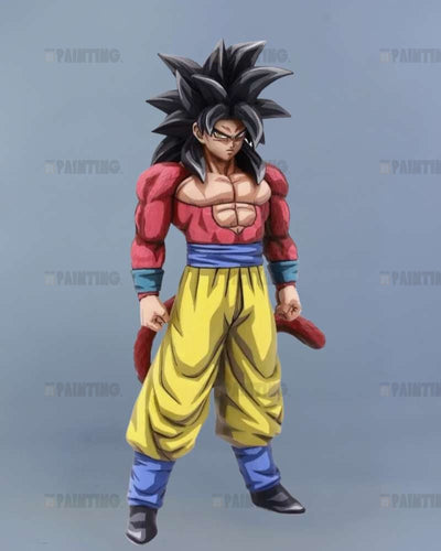 21CM Dragon Ball GT Super Saiyan 4 Goku Figure Repaint