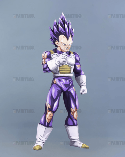 29CM Dragon Ball Z Vegeta Ultra Ego War Damage Figure Repaint