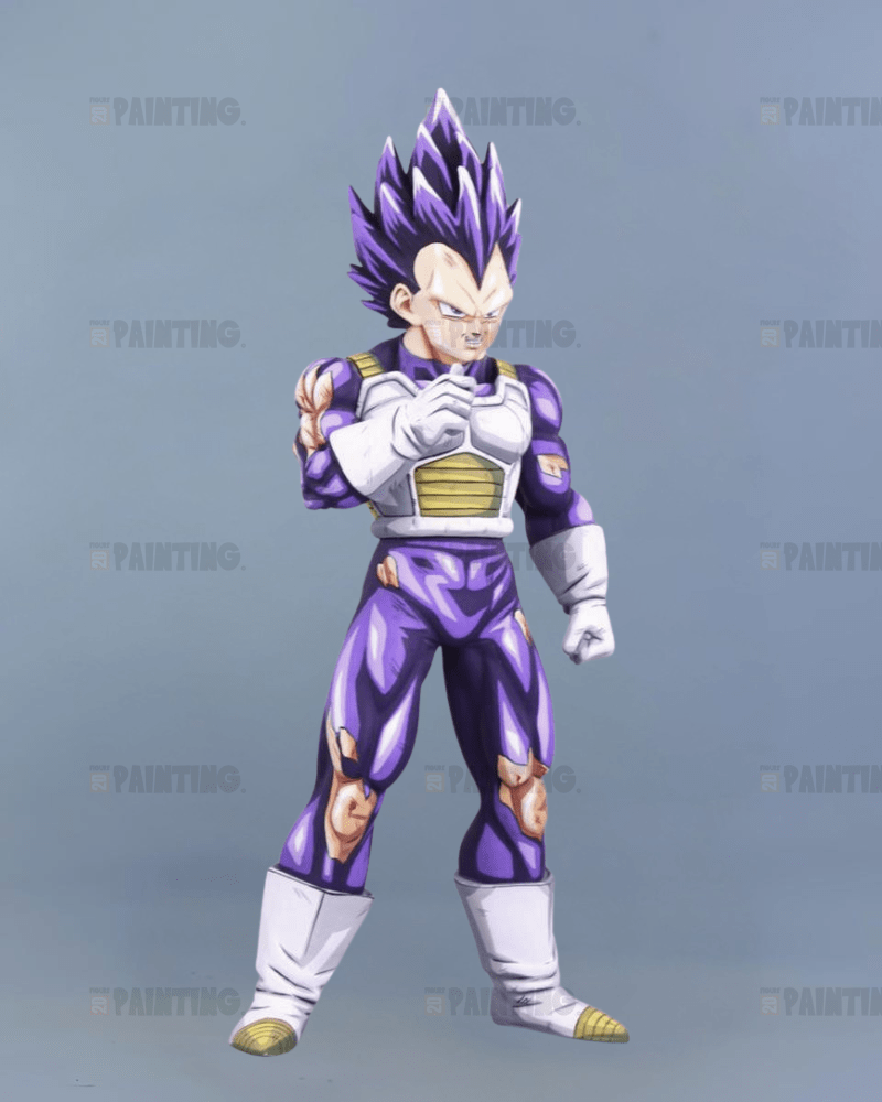 29CM Dragon Ball Z Vegeta Ultra Ego War Damage Figure Repaint