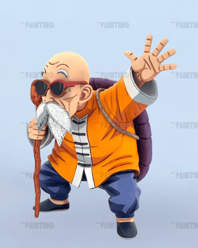 15CM Dragon Ball Master Roshi Figure Repaint