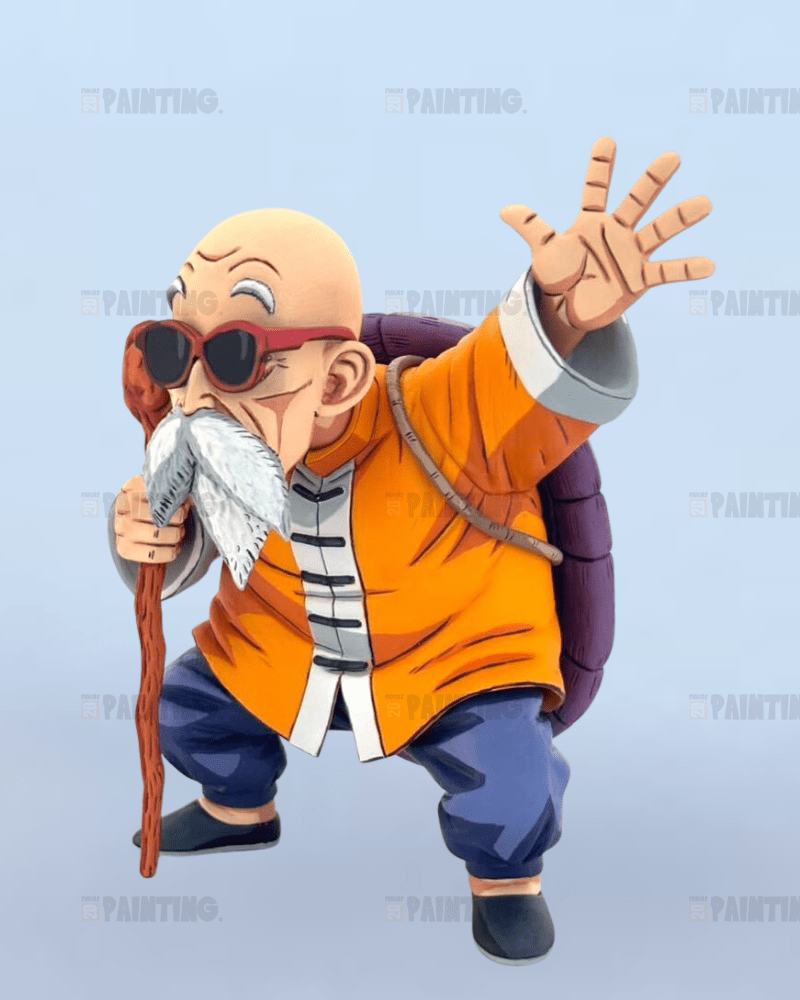 15CM Dragon Ball Master Roshi Figure Repaint