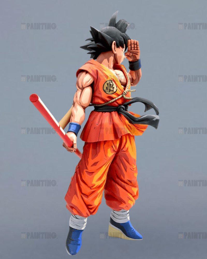 30CM Dragon Ball Z Goodbye Son Goku Figure Repaint