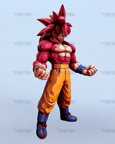 25CM Dragon Ball Super Saiyan 4 Son Goku Figure