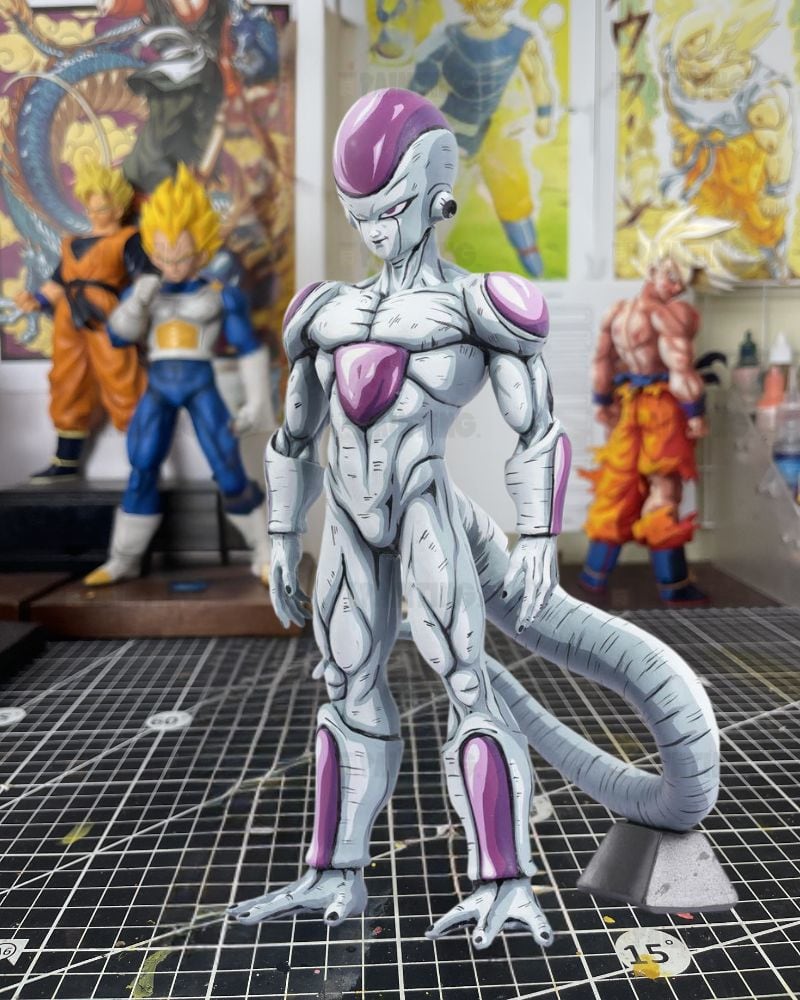 2D Colour Dragon Ball Final Form Frieza Figure Repaint