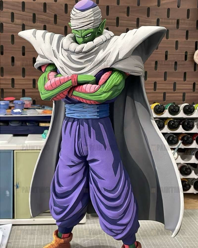32CM Dragon Ball Z Piccolo Figure Repaint 2D Anime Colour