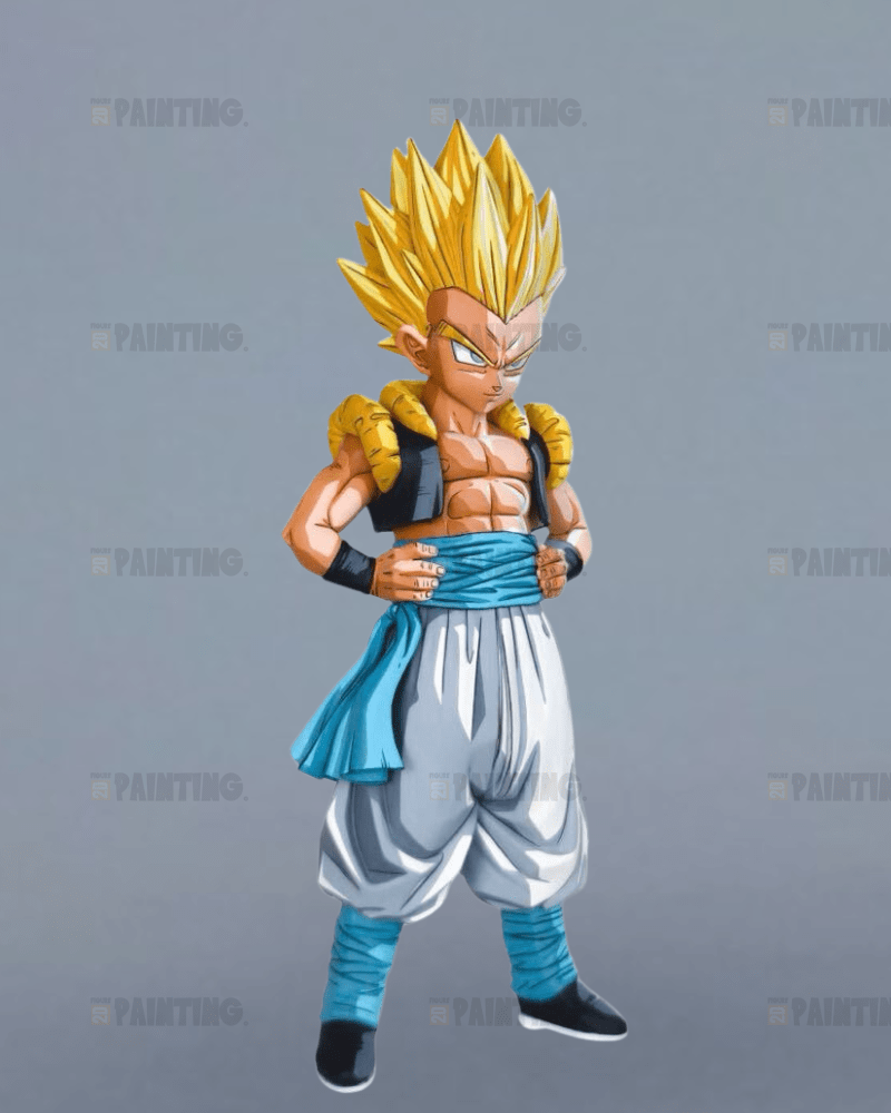 19CM Dragon Ball Super Saiyan Gotenks Action Figure Repaint