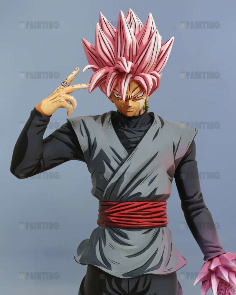 28CM Son Goku Rose 2D Anime Colour Figure Repaint