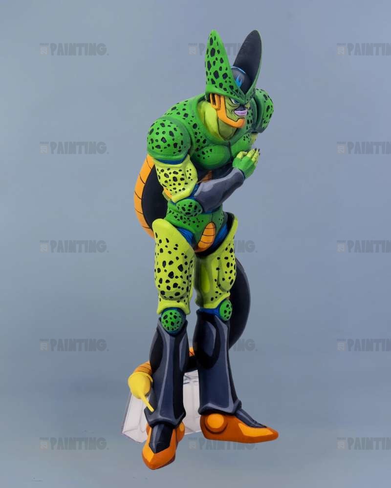 27CM Dragon Ball Cell Second Form Figure Repaint