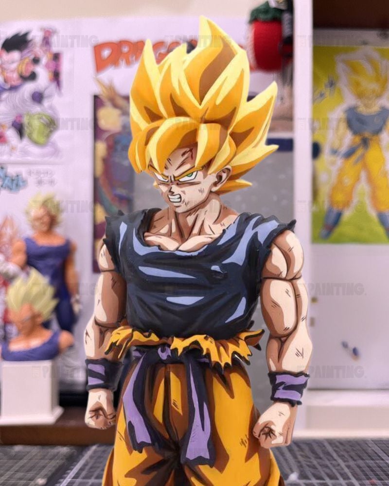 Dragon Ball Super Saiyan Son Goku Anime Figure Repaint