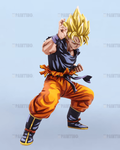 20CM Super Saiyan Son Goku Figure Repaint