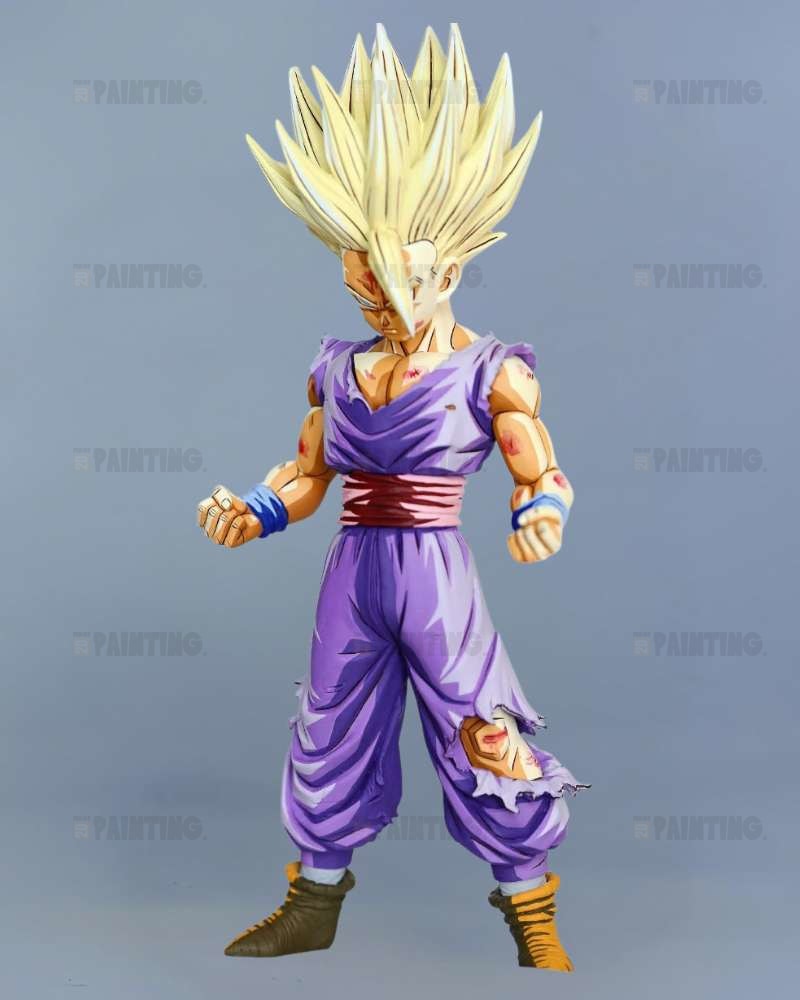 22CM Dragon Ball Son Gohan SSJ2 Figure Repaint