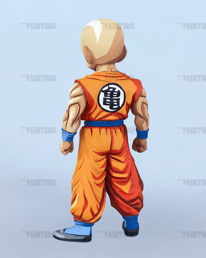 17CM Dragon Ball Z Krillin Figure Repaint