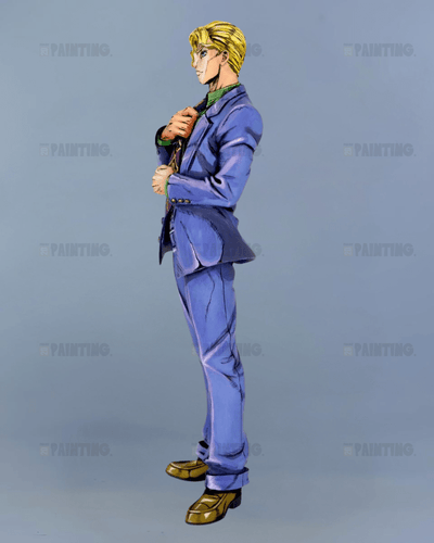 22CM JoJo's Bizarre Adventure Kira Yoshikage Figure Repaint