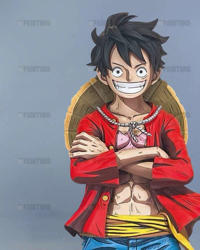 45CM One Piece Monkey D. Luffy Figure Repaint