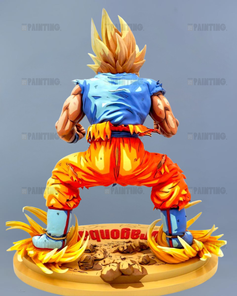 23CM DBZ Kai Super Saiyan Son Goku Figure Repaint