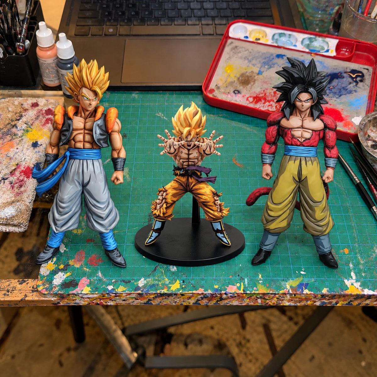 Dragon Ball Bundle 3x Figure 2D Anime Colour Repaint — workshop view