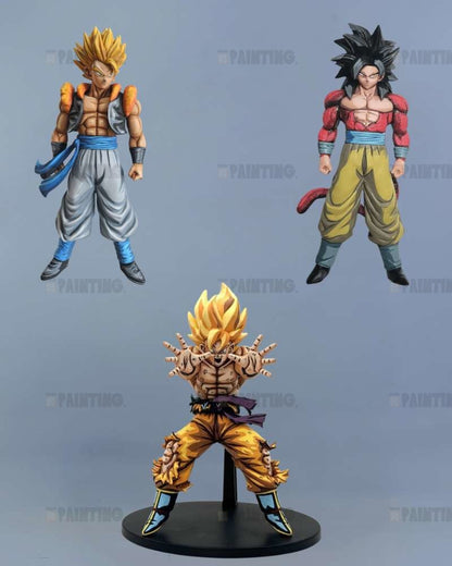 Dragon Ball Bundle 3x Figure 2D Anime Colour Repaint