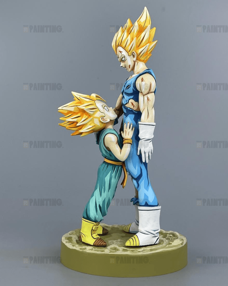 22CM Dragon Ball Vegeta Father & Son Figure Repaint