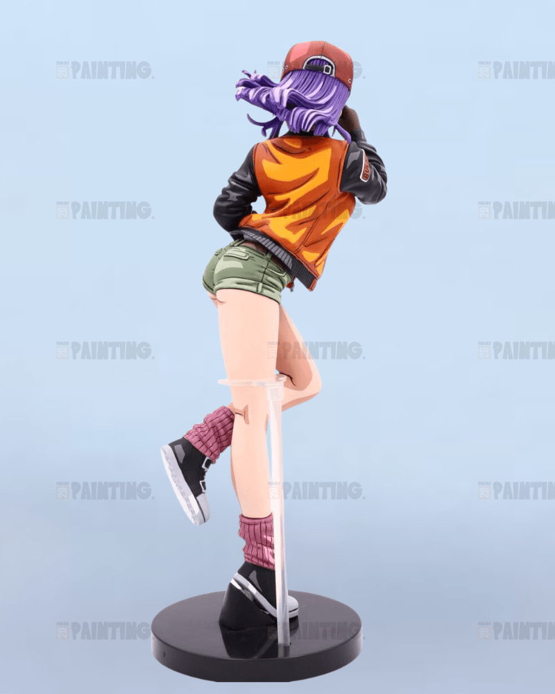 26CM Dragon Ball Motorcycle Bulma Anime Figure Repaint