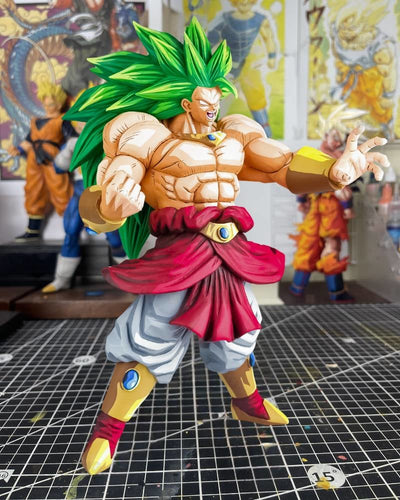 2D Comic Colour Dragon Ball Heroes Broly SSJ3 Figure