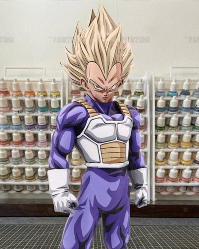 Manga Colour Dragon Ball 2D Painted Vegeta SSJ2 Figure