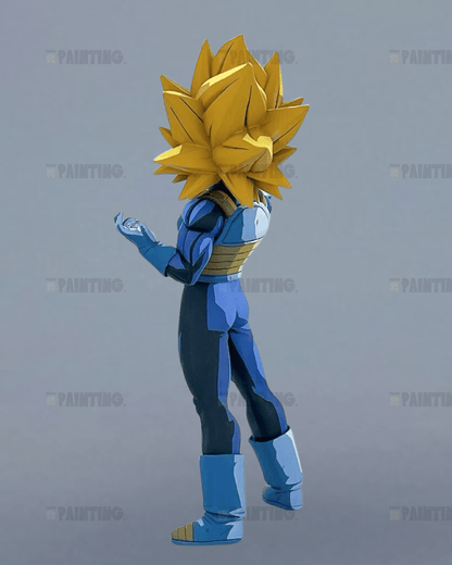24CM Dragon Ball Custom Vegeta Anime Figure Repaint