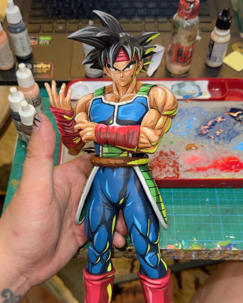 30CM Custom Dragon Ball Z Bardock Figure Repaint