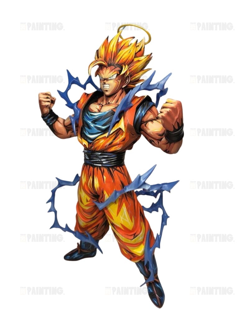 Anime Colour Super Saiyan 2 Son Goku Figure Repaint