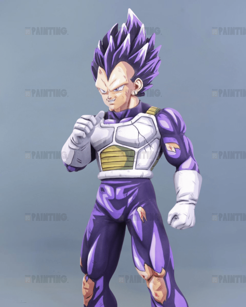 29CM Dragon Ball Z Vegeta Ultra Ego War Damage Figure Repaint
