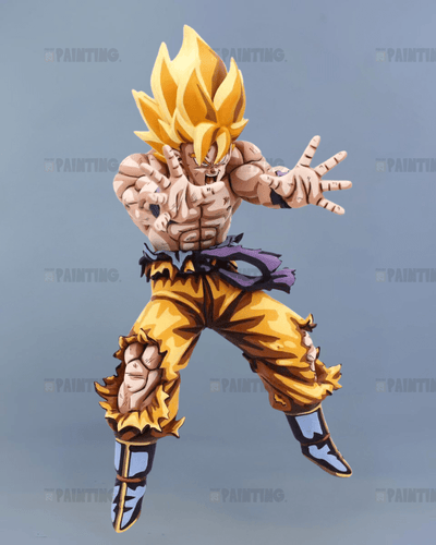 14CM Super Saiyan Son Goku 2D Figure Repaint