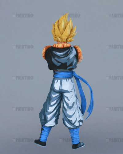 30CM Dragon Ball Super Saiyan Gogeta Action Figure Repaint