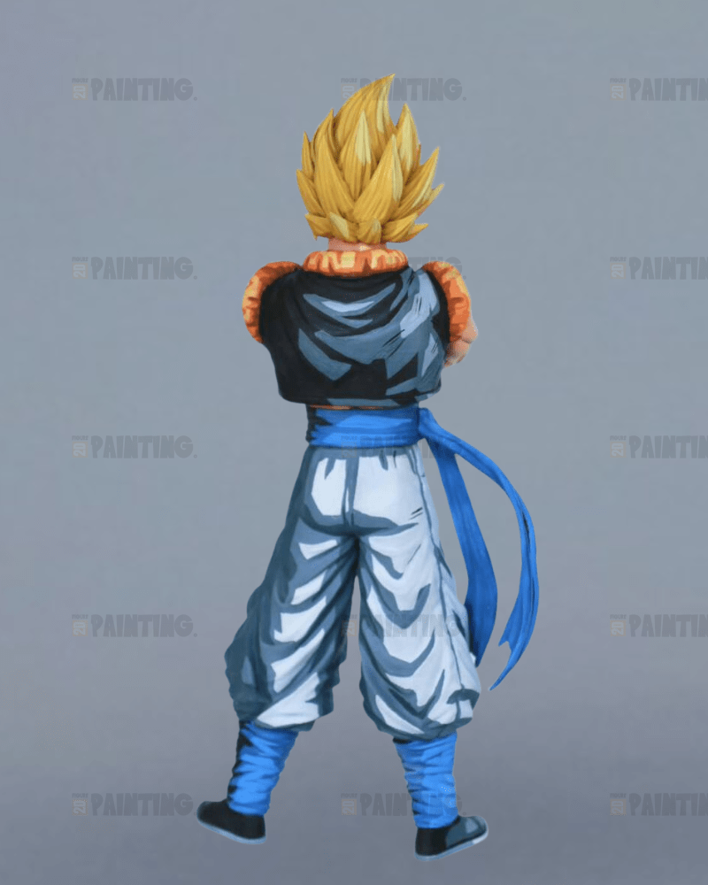 30CM Dragon Ball Super Saiyan Gogeta Action Figure Repaint