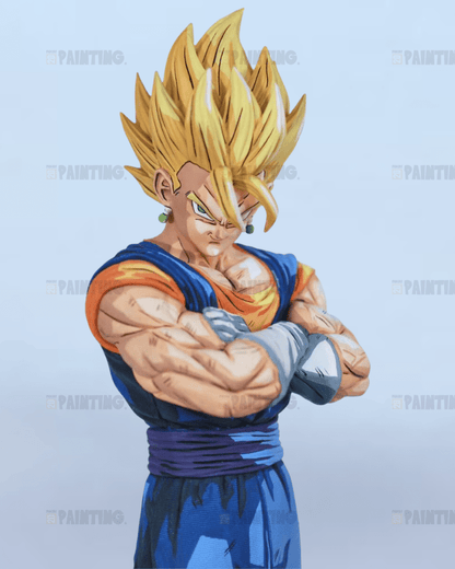 28CM Dragon Ball Super Saiyan Vegito Figure Repaint