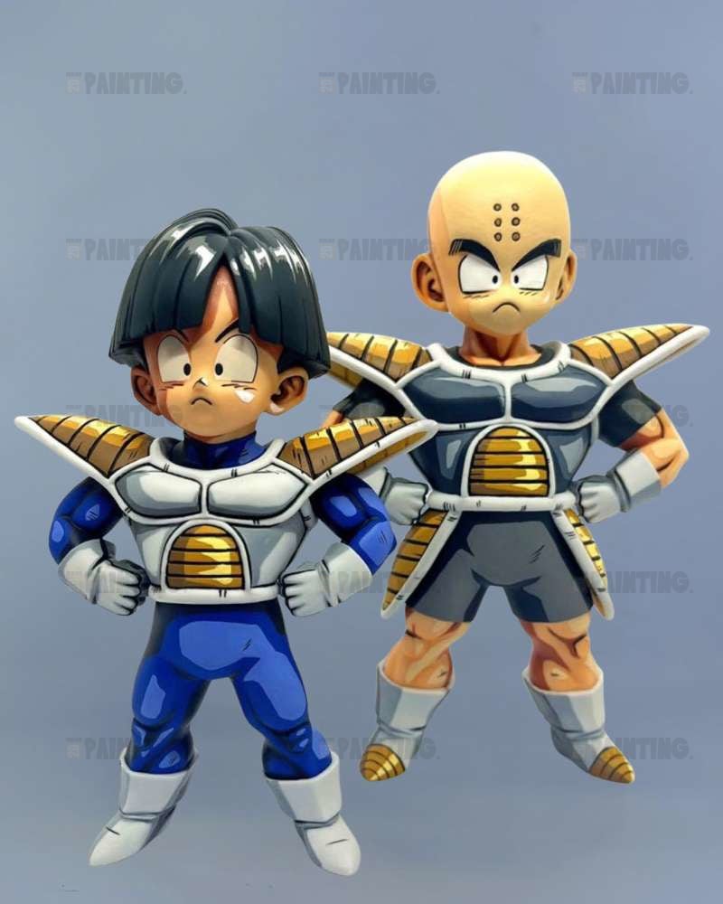 Dragon Ball Set Gohan, Krillin, Bulma 2D Figure Repaint
