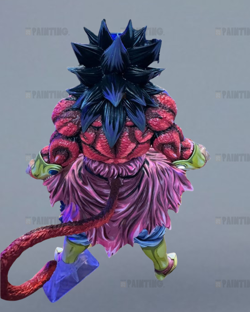 30CM Dragon Ball Broly SSJ4 Action Figure Repaint