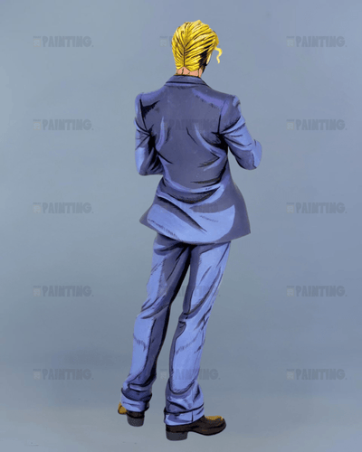 22CM JoJo's Bizarre Adventure Kira Yoshikage Figure Repaint