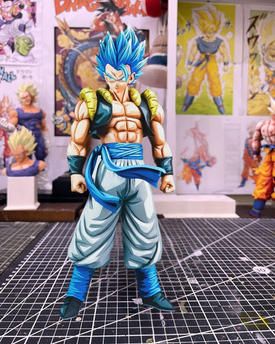 Anime Colour Super Saiyan Blue Gogeta Figure Repaint