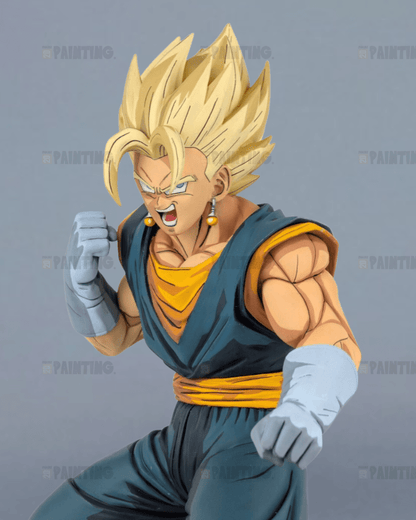 32CM Dragon Ball Super Saiyan Vegetto Figure Repaint