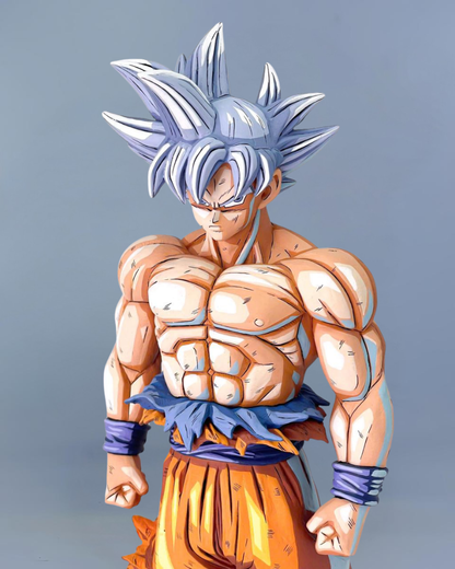 31CM Dragon Ball Z Son Goku Ultra Instinct Figure Repaint