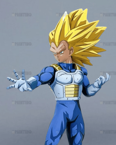24CM Dragon Ball Custom Vegeta Anime Figure Repaint