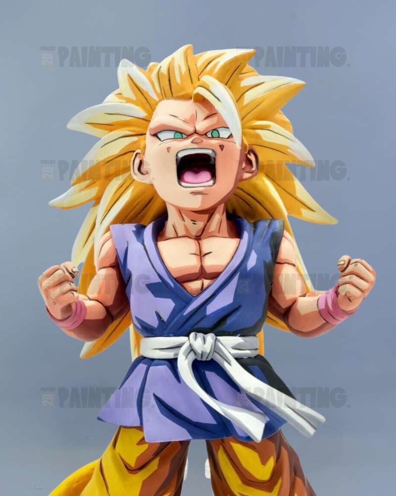 14CM Dragon Ball Super Saiyan 3 Son Goku Kid Repaint
