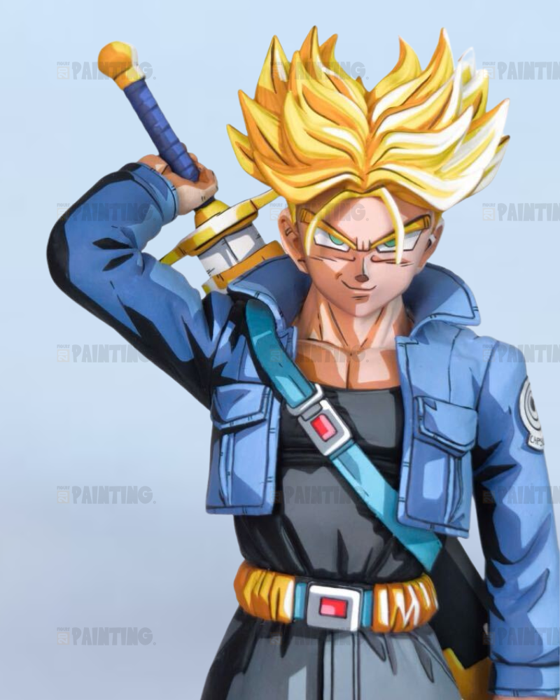 23CM Dragon Ball Z Future Trunks Figure Repaint