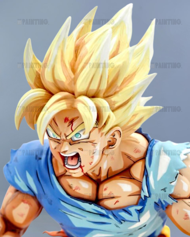 23CM DBZ Kai Super Saiyan Son Goku Figure Repaint