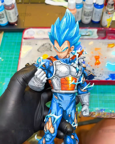 26CM Dragon Ball Z Super Saiyan Vegeta Figure Repaint